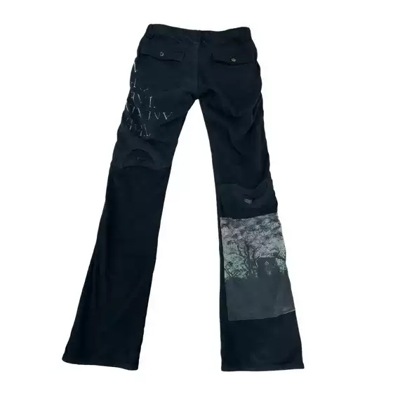 Undercover 06Ss t Period Deconstructed Patchwork Printed Pants