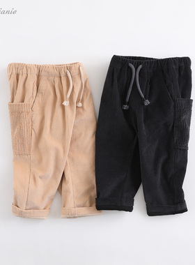 【VP】马克珍妮春装 男童灯芯绒长裤 宝宝纯棉休闲裤裤子201297