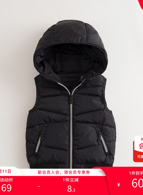 清仓马克珍妮冬装女童加厚羽绒马甲 宝宝羽绒背心76061