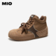 秋季 新款 高帮休闲板鞋 MIO米奥鹦鹉德训鞋 内增高2.5cm运动鞋 女