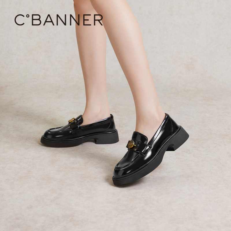 千百度饰扣春季乐福鞋