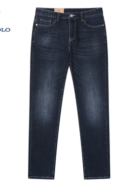 DIV.POLO保罗男士牛仔裤2025年秋季新品商务休闲长裤子MU02733H3