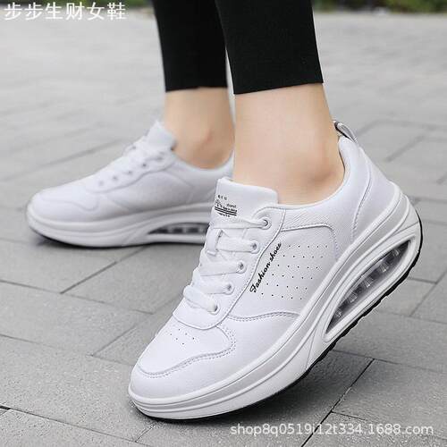 大码气垫跳舞女鞋舞蹈鞋运动休闲鞋健步鞋新款PU气垫鞋