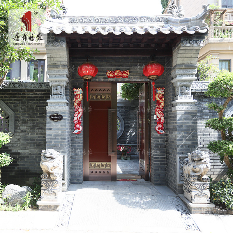 古建花砖地砖唐语苏式围墙