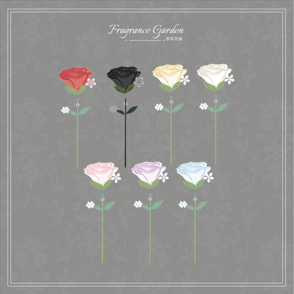 【ChocoLu巧可露】香氛花园系列亚克力磁吸谷美打卡棒-玫瑰款,模玩/动漫/周边/娃圈三坑/桌游,谷美,淘宝优惠券,粉丝福利购,淘宝优惠卷