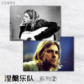 Nirvana装 音乐海报 饰画金属摇滚 Kurt Cobain 涅槃乐队 科特科本