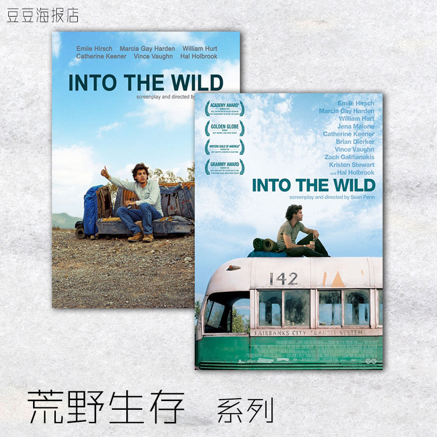 电影海报 荒野生存 5幅选 装饰挂壁单画 into the wild