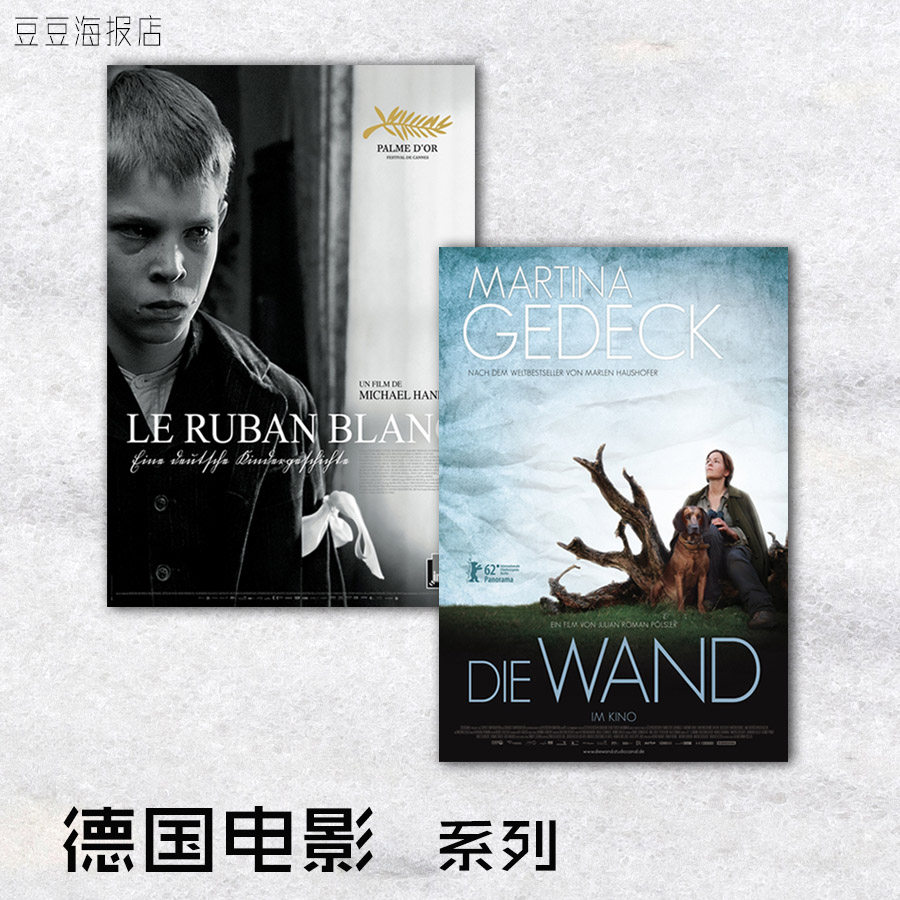 电影海报 再见列宁 窃听风暴隐墙白丝带浪潮钢琴教师欧式装饰画