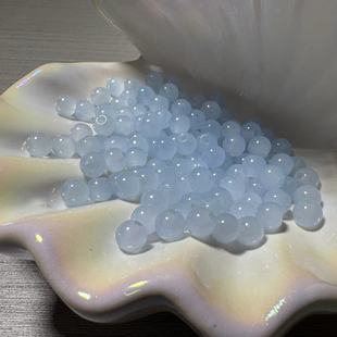 6mm马卡龙玉料多色琉璃三圈可盘圆珠散珠手工diy手串仙女饰品材料