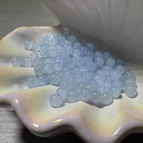 6mm马卡龙玉料多色琉璃三圈珠