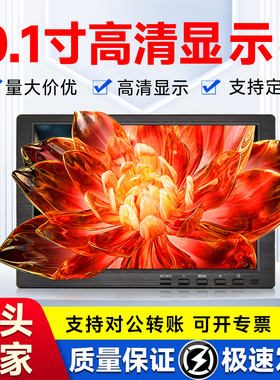 工业10.1寸高清液晶监视器迷你款VGA电脑液晶显示器显微镜IPSP屏