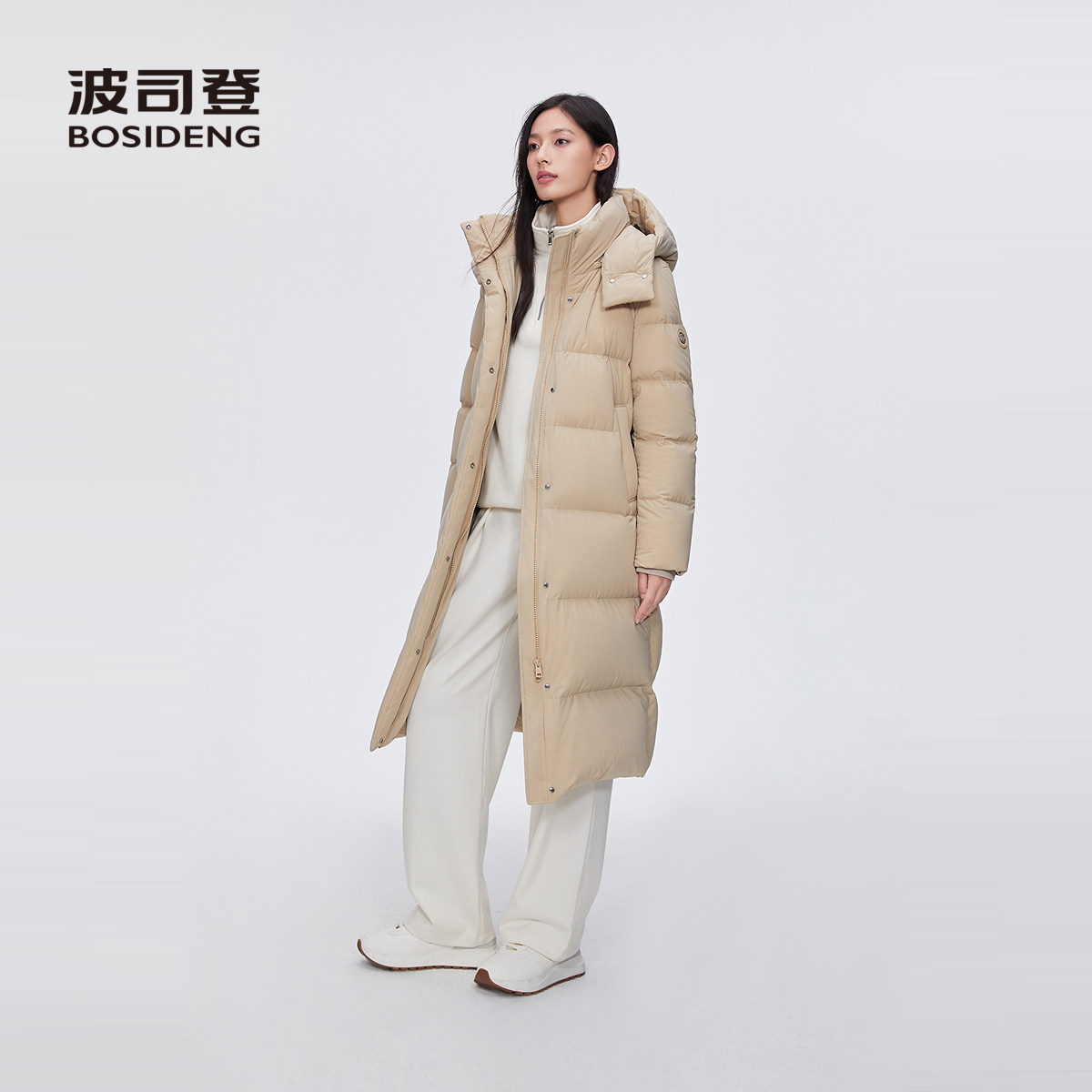 波司登2024冬季新款女长款过膝舒适生活休闲松弛感羽绒服