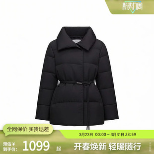 静奢风高智感厚羽绒服时尚 女短款 波司登冬季 小廓形翻领 鹅绒