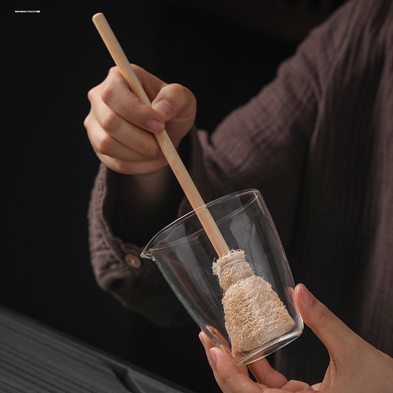 长柄手柄丝瓜络杯刷洗锅碗奶瓶保温杯子刷家务厨房清洁神器丝瓜瓢