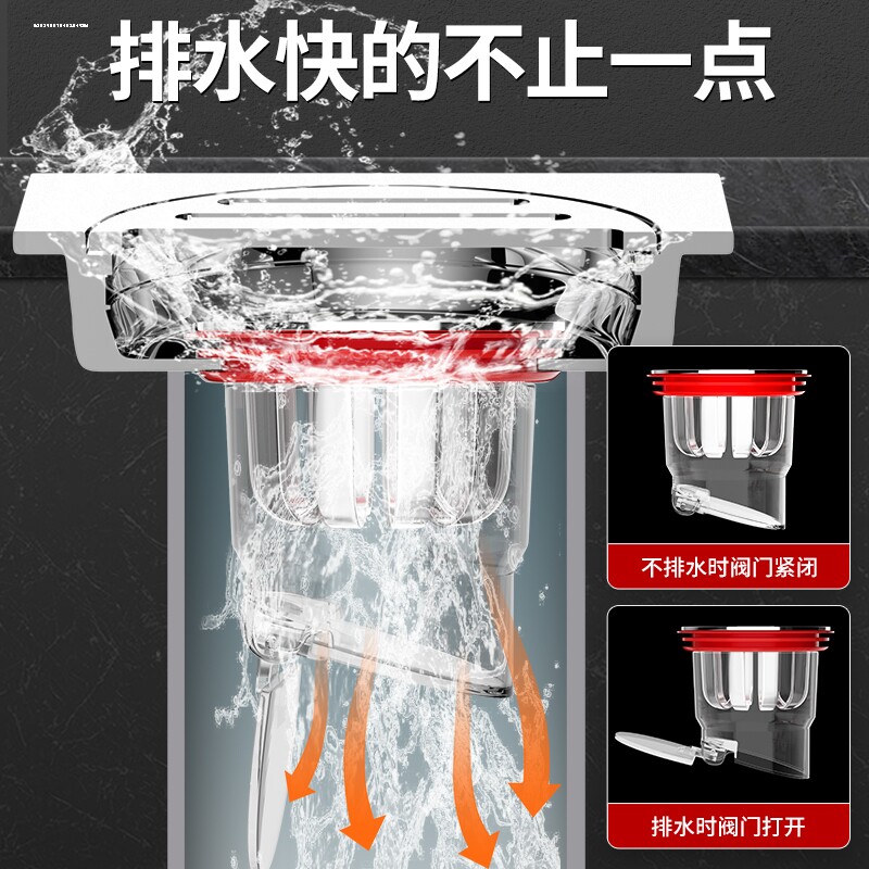 地漏防臭器卫生间下水道防返味除臭神器厕所防虫管硅胶盖内芯通用图片
