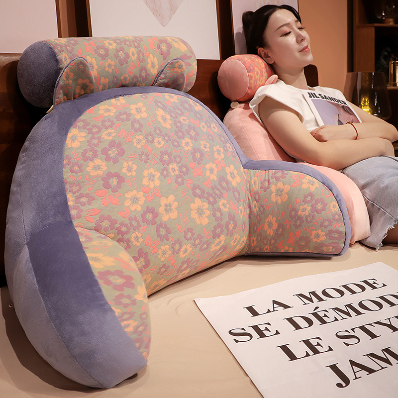 三层纱床头靠垫软包护腰靠枕大靠背沙发抱枕床上枕头床靠看书孕妇