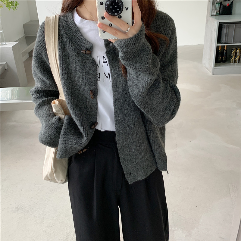 Women's Korean retro knitted cardigan