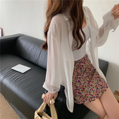 Real shot and real price Korean loose long sleeve versatile drape feeling anti wrinkle shirt thin pocket top