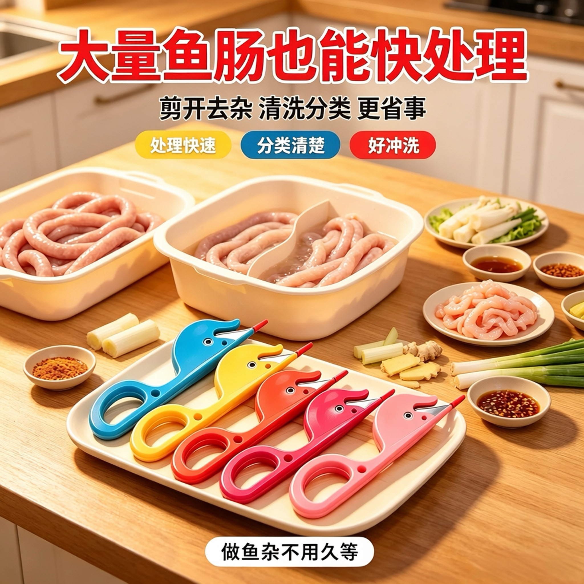 家禽鸡鸭通用肠子处理泥鳅通肠刀图片