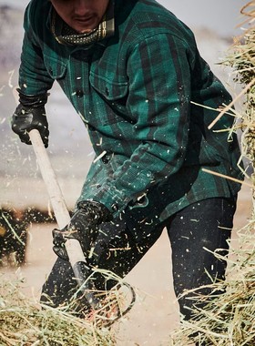 现货FILSON美式DEER ISLAND男士保暖鹿岛重磅斜纹布夹克衬衫