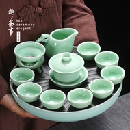 Nhật Bản Men Ngọc Trà Bộ Hộ Gia Đình Tay Cầm Phụ Bộ Nhỏ Gốm Khay Trà Ấm Trà Bao Bát Trà Bộ Hoàn Chỉnh hộp Quà Tặng bộ ấm trà in logo bộ tách trà gốm sứ