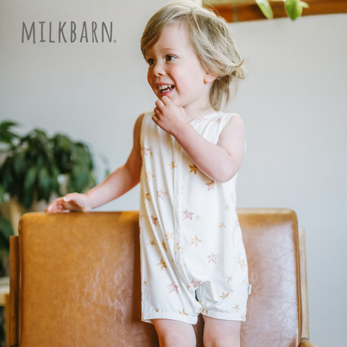 Milkbarn儿童无袖连体服