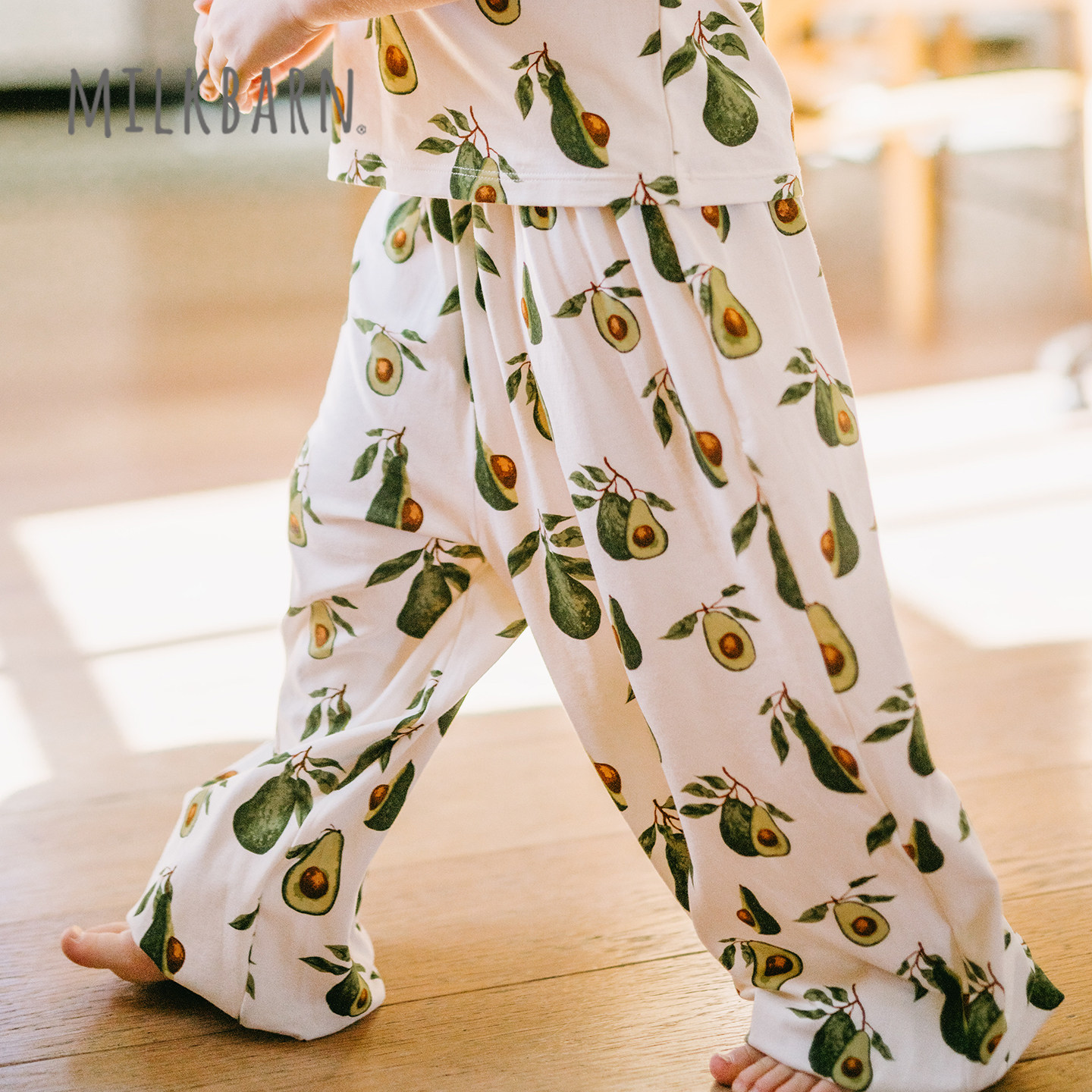 Milkbarn2026春夏新品婴幼儿束脚长裤儿童宝宝宽松灯笼裤