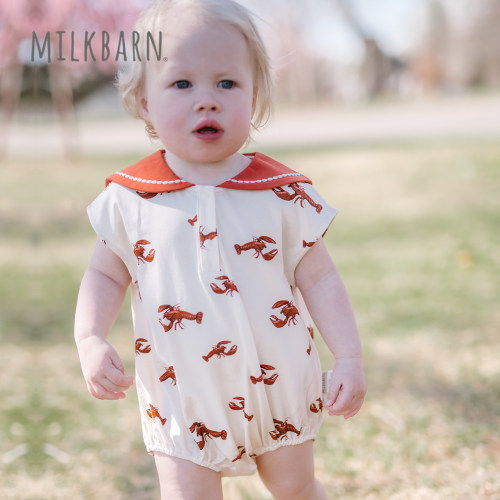 Milkbarn婴幼儿海军领包屁衣