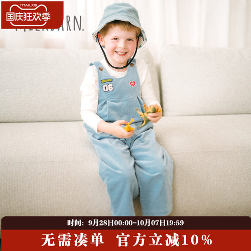 Milkbarn婴儿背带裤灯芯绒裤子