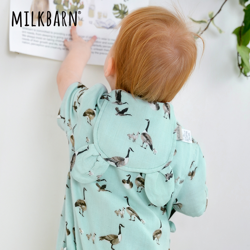 MILKBARN春夏新品婴儿吸汗垫背巾