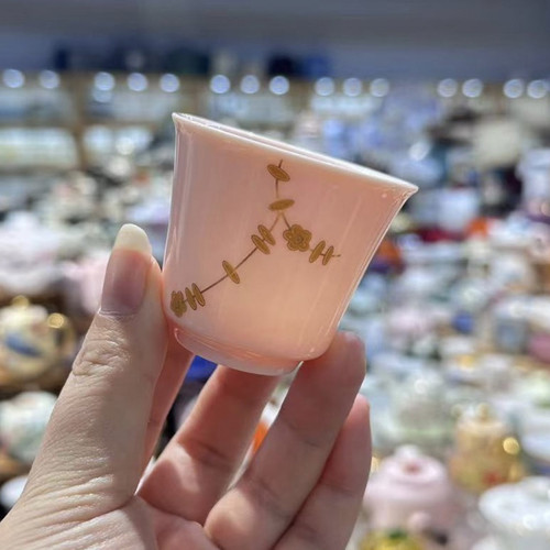 锔瓷茶杯手工陶瓷功夫茶具茶盏品茗杯个人专用杯主人杯单杯锔钉杯