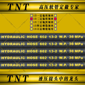 高压液压管总成4分5分6分DN13/16/19SAE1/2MPa5/83/4钢丝橡胶软管