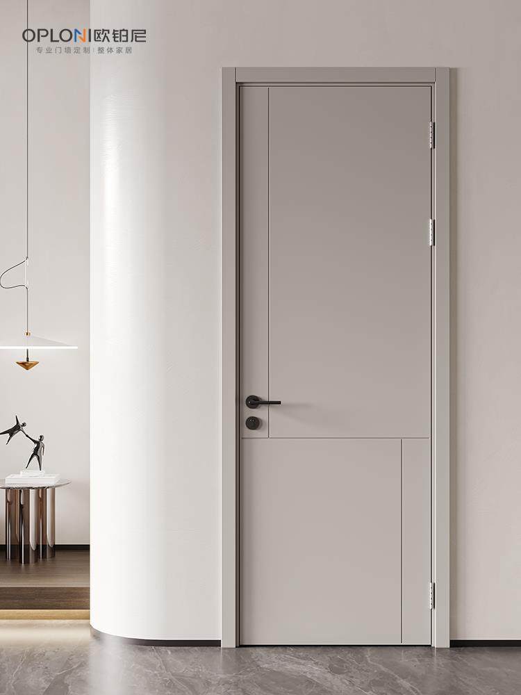 欧铂尼木门卧室门静音门室内隔音门家用通顶门门套餐定制--乐享家