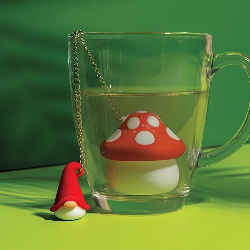 Ototo蘑菇小矮人硅胶茶滤礼物