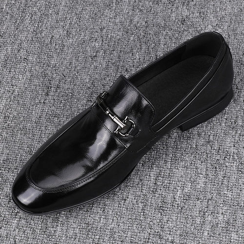 戈派维2025新款真皮透气德比鞋一脚蹬正装商务潮鞋经典休闲皮鞋男