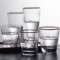 日式金邊玻璃杯子ins風透明耐熱錘紋水杯套裝家用果汁奶茶杯定制圖片