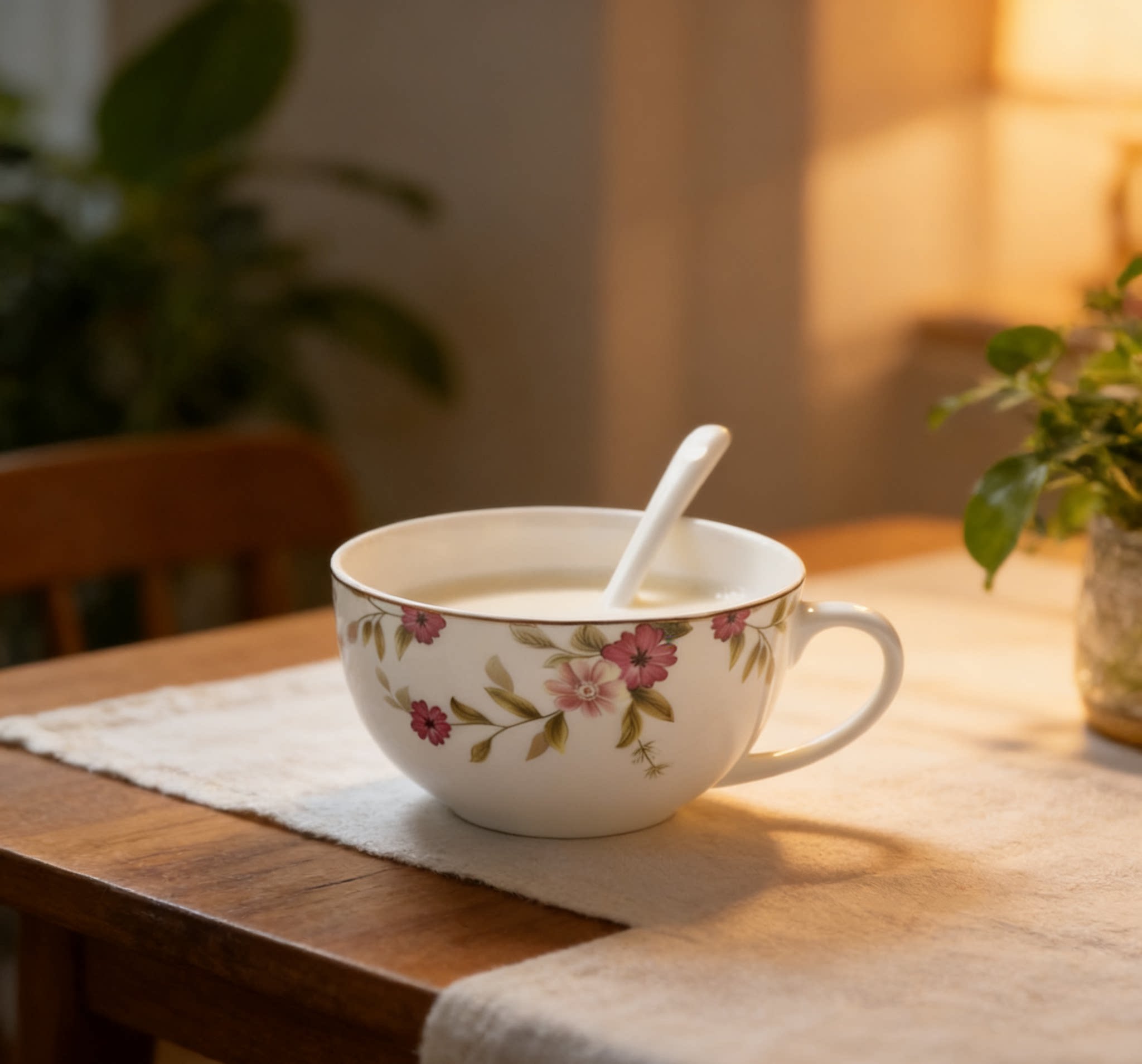 唐山骨瓷奶杯早餐碗咖啡杯家用下午茶精致花纹杯儿童碗出口款