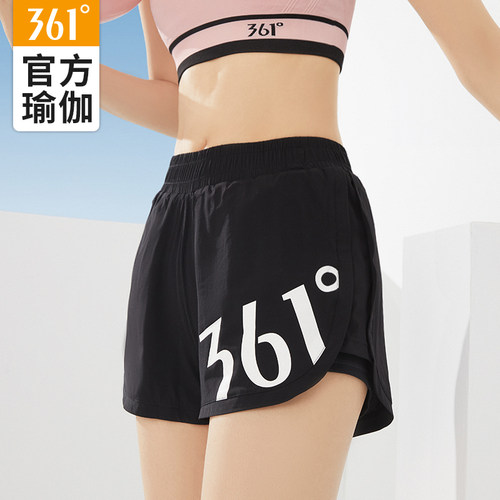 361运动短裤女假两件防走光