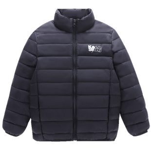 小猪班纳童装2024冬装新款儿童轻薄羽绒服男童拉链衫女童羽绒外套