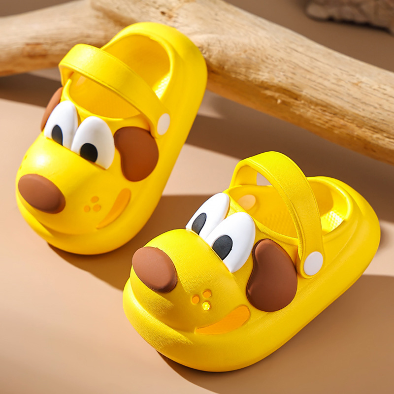 EVA可爱狗狗儿童洞洞鞋防滑