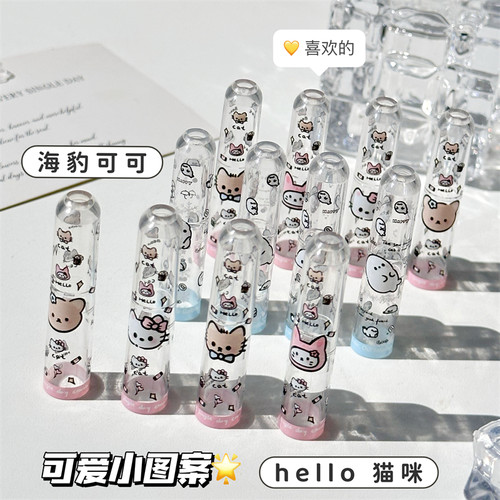 新款创意卡通可爱铅笔帽小学生ins高颜值防戳铅笔尖儿童男女孩透明保护套笔盖铅笔延长器可站立笔帽