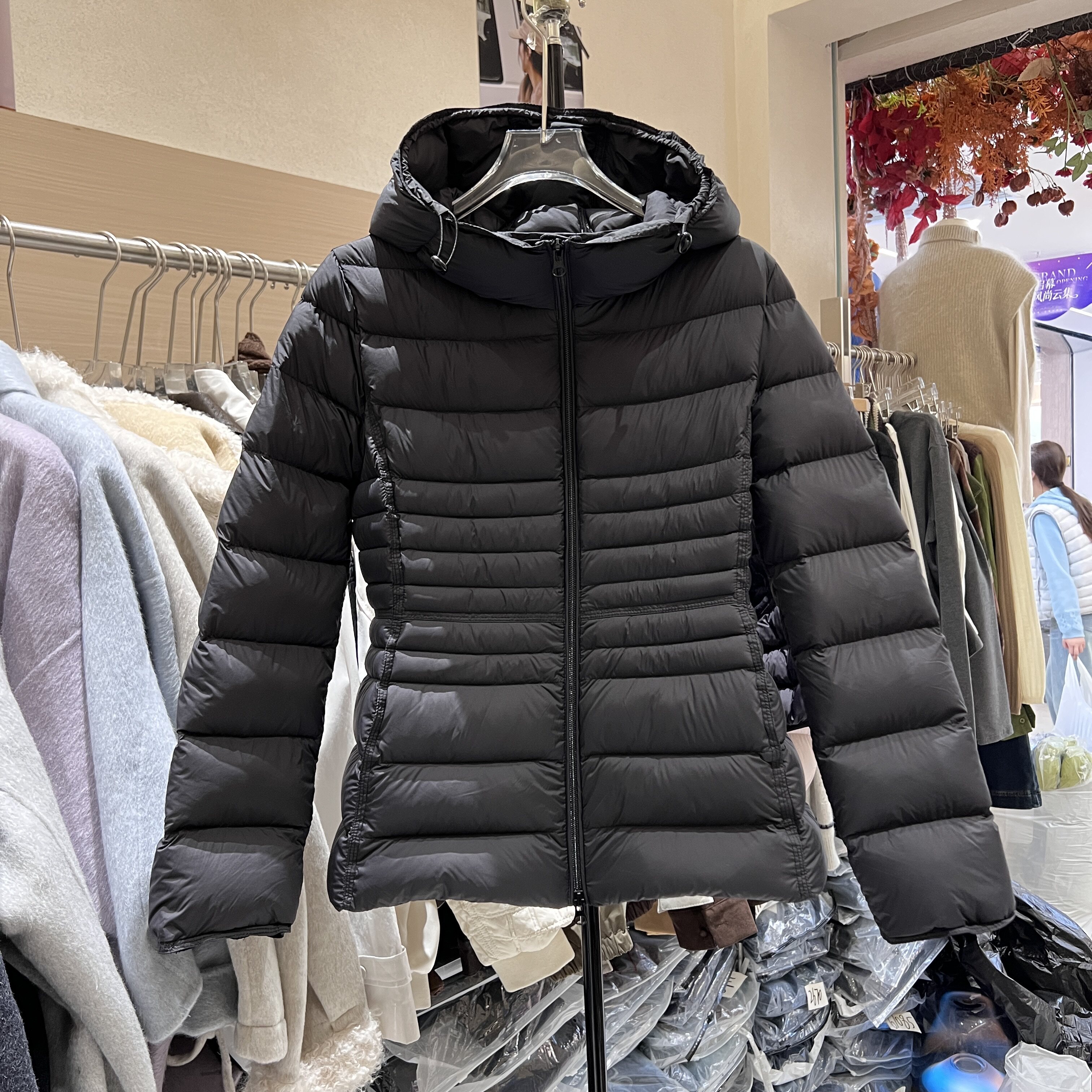 排骨羽绒服女2026冬季新款时尚韩版收腰显瘦小个子加厚连帽外套潮