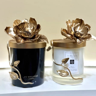 Jomalone祖玛珑 限定青柠罗勒与英国梨混搭香薰蜡烛 牡丹黄铜烛盖