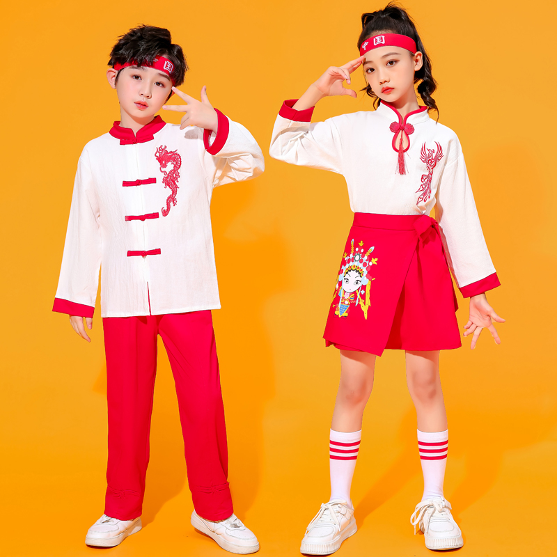 六一儿童演出服中国风