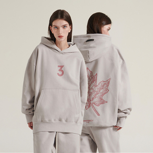 INNERSECT三生万物枫叶限定连帽卫衣重磅潮美式休闲上衣男女帽衫