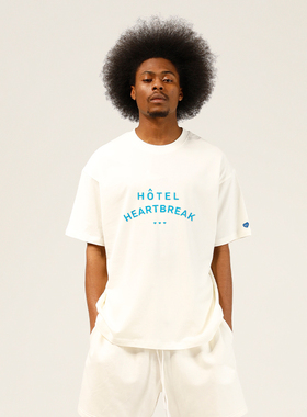 INNERSECT“心碎旅店”系列夏季撞色字母T恤刺绣美式新款短袖全棉