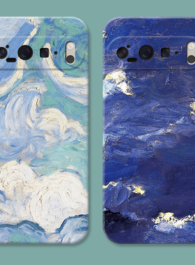 抽象涂抹适用谷歌Pixel10手机壳9pro/8/7/6A文艺油画XL低调简约男生商务女款耐脏软