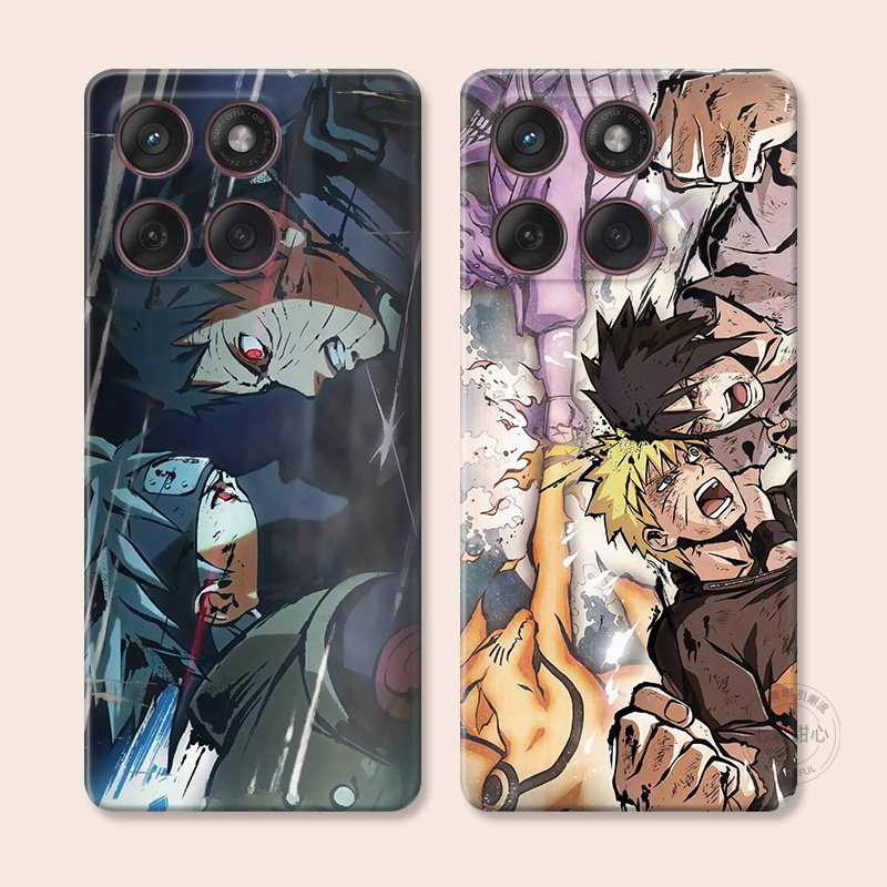 鸣人佐助适用摩托罗拉edge60pro手机壳50/40/S30/G86G85G84G75G56G55G54卡卡西火影忍者复古卡通动漫男生女款