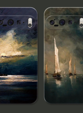 低调油画适用谷歌Pixel10手机壳9pro/8/7/6A复古XL文艺艺术冷淡风小众女款软