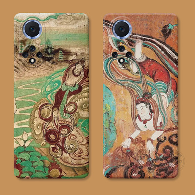 敦煌飞天适用华为nova10手机壳12/11ultra文艺9中国风8se活力版7pro复古6/5z/4e/3i/2splus国潮女款软